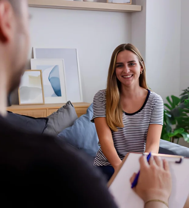 Therapy team in a collaborative session