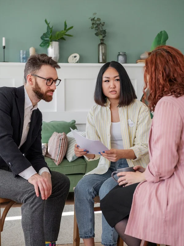 Couple communicating openly