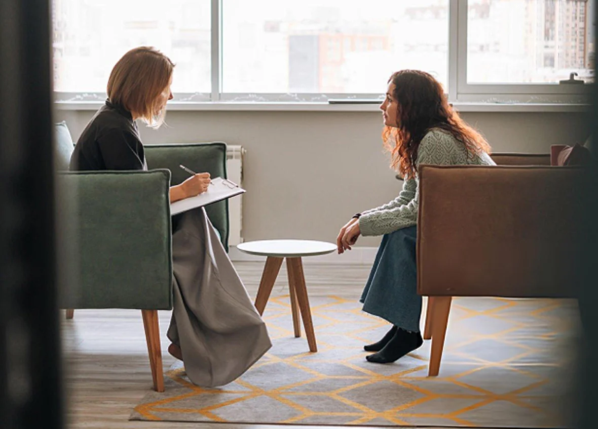 Young adults connecting in a group setting
